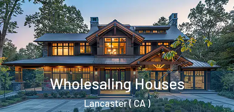  Wholesaling Houses Lancaster ( CA )